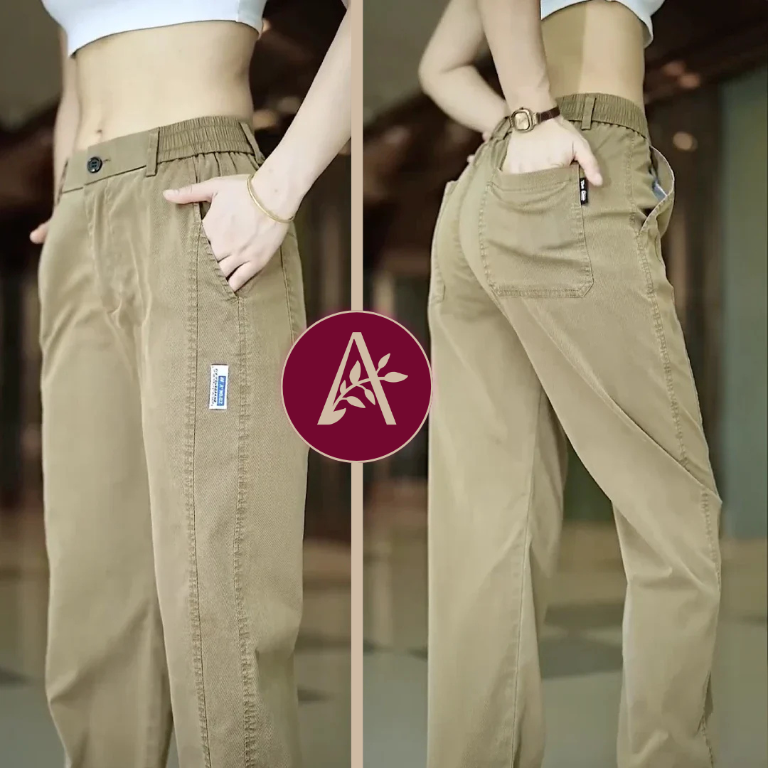 [Pague 2, Leve 3] Calça Feminina Aurora em Malha de Seda Gelo e Poliéster (Sua Nova Peça Favorita!)