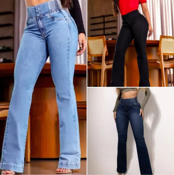 Calça Jeans Flare Modeladora Cintura Alta [Pague 1 Leve 2]