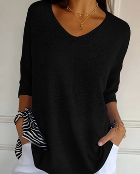 Kit 3 Blusas Luna® em Malha Leve – Decote V