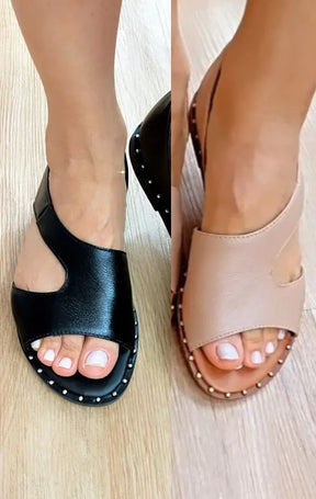 Sandália em Couro Comfort Aurora - Seus Pés nas Nuvens ( Compre 1, Leve 2 )