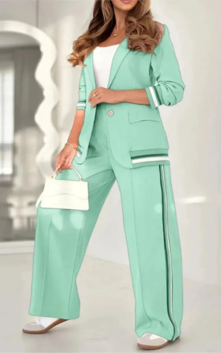 Conjunto Feminino Casaquinho e Calça Luiza